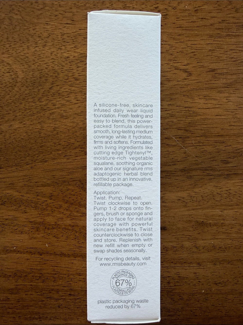 rms beauty ReEvolve Natural Finish Liquid Foundation — 33 - Picture 5 of 6